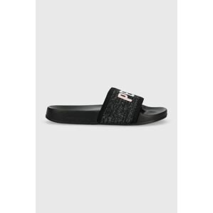 Pantofle Pepe Jeans SLIDER dámské, černá barva, PLS70128