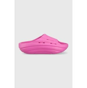 Pantofle UGG Foamo Slide dámské, růžová barva, na platformě, 1136880