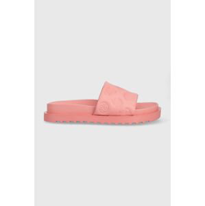 Pantofle Guess FABETZA dámské, růžová barva, FL6BZT ELE19