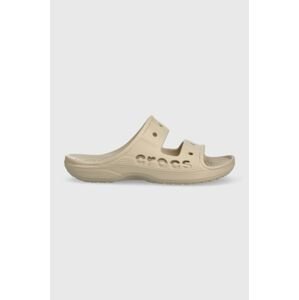 Pantofle Crocs Baya Sandal dámské, béžová barva, 207627