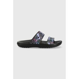 Pantofle Crocs Classic Butterfly Sandal dámské, černá barva, 208246