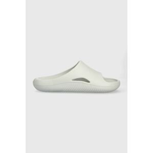 Pantofle Crocs Mellow Slide dámské, šedá barva, 208392