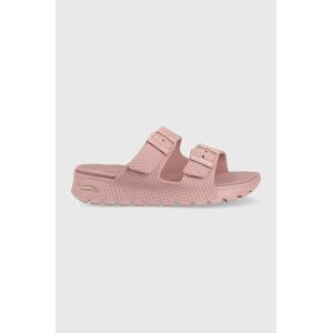 Pantofle Skechers dámské, růžová barva