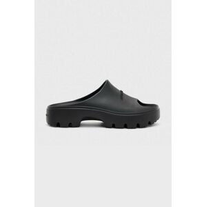 Pantofle AllSaints WF560Y dámské, černá barva, na platformě