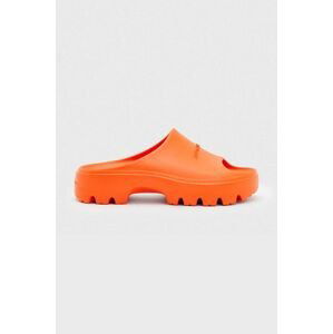 Pantofle AllSaints dámské, oranžová barva