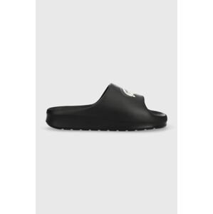 Pantofle Lacoste Serve 2.0. EVO dámské, černá barva, na platformě, 45CFA0005