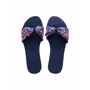 Pantofle Havaianas YOU ST TROPEZ dámské, tmavomodrá barva, 4148246.0555