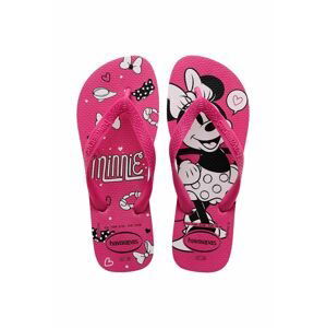 Dětské žabky Havaianas TOP DISNEY růžová barva