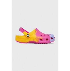 Dětské pantofle Crocs CLASSIC OMBRE CLOG fialová barva