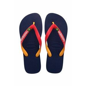 Dětské žabky Havaianas BRASIL MIX tmavomodrá barva