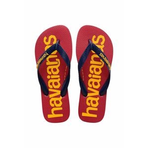 Dětské žabky Havaianas LOGOMANIA vínová barva