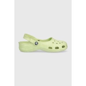 Dětské pantofle Crocs 543905 zelená barva