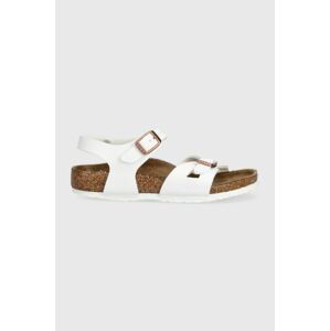 Dětské sandály Birkenstock bílá barva