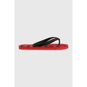 Žabky HUGO Arvel pánské, červená barva, 50488935