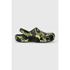 Pantofle Crocs Classic Spray Camo Clog pánské, černá barva, 208261, 208261.001-001