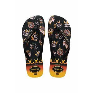 Žabky Havaianas TOP TRIBO pánské, černá barva, 4144505.4349