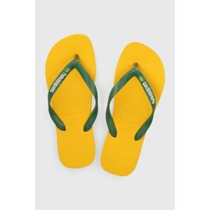 Žabky Havaianas BRASIL LOGO pánské, žlutá barva, 4110850.1740