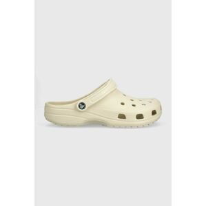 Pantofle Crocs Classic pánské, béžová barva, 10001, 10001.2Y2-2Y2