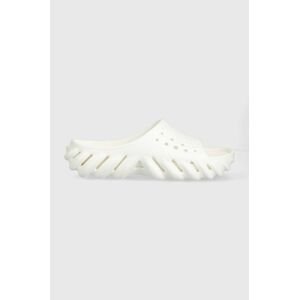 Pantofle Crocs Echo Slide bílá barva, 208170