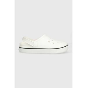 Pantofle Crocs Crocband Clean Clog bílá barva, 208371