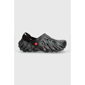 Pantofle Crocs Echo Marbled Clog černá barva, 208454