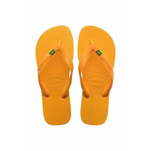 Žabky Havaianas BRASIL žlutá barva, 4000032.1740