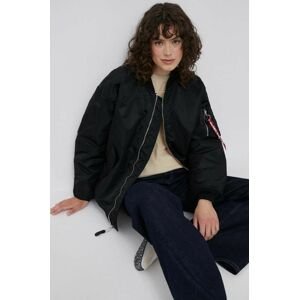 Bomber bunda Alpha Industries MA-1 CORE WMN černá barva, zimní, oversize, 108010.03-Black