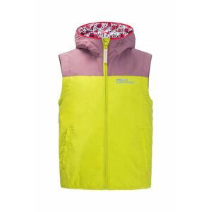 Dětská vesta Jack Wolfskin VILLI VEST K zelená barva