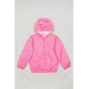 Dětská bunda zippy růžová barva