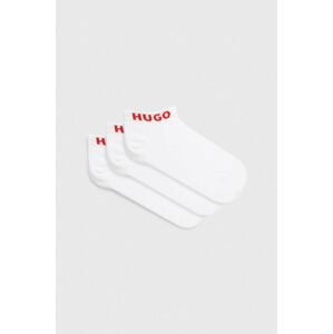 Ponožky HUGO 3-pack dámské, černá barva