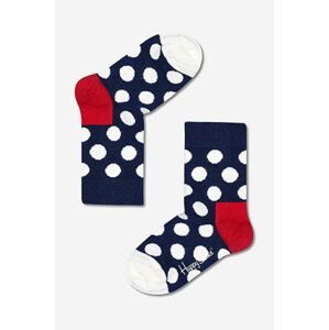 Dětské ponožky Happy Socks Big Dot Sock tmavomodrá barva