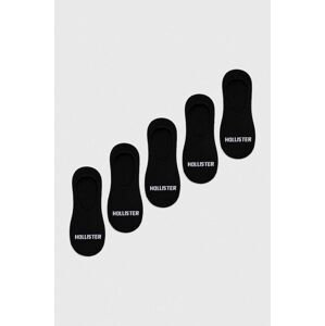 Ponožky Hollister Co. 5-pack pánské, černá barva