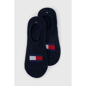 Ponožky Tommy Hilfiger 2-pack pánské, tmavomodrá barva