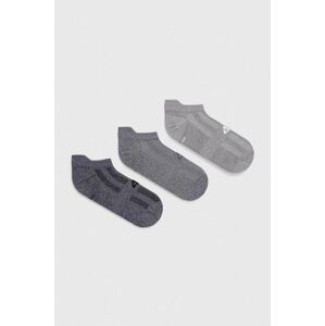 Ponožky 4F 3-pack pánské, šedá barva