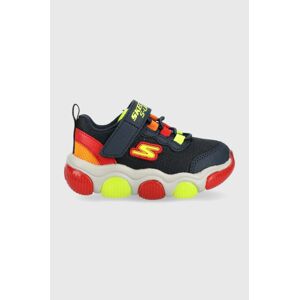 Dětské sneakers boty Skechers Mighty Glow tmavomodrá barva