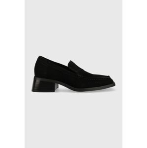 Semišové mokasíny Vagabond Shoemakers BLANCA dámské, černá barva, na platformě, 5417.640.20