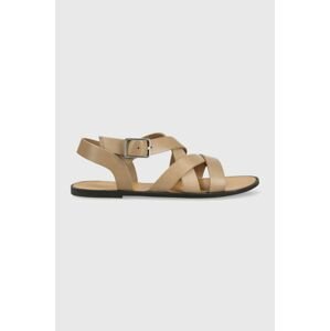 Kožené sandály Vagabond Shoemakers TIA 2.0 dámské, béžová barva, 5531.201.09