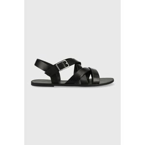 Kožené sandály Vagabond Shoemakers TIA 2.0 dámské, černá barva, 5531-201-20