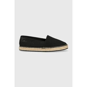 Espadrilky Calvin Klein ESPADRILLE HE - CANVAS černá barva, HW0HW01546