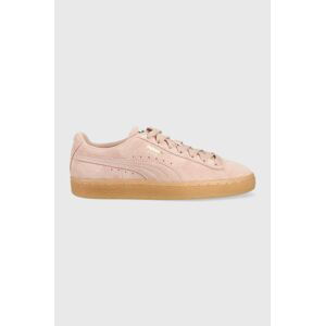 Semišové sneakers boty Puma Suede Classic XXI růžová barva, 374915-73