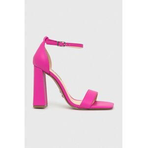 Kožené sandály Steve Madden Airy růžová barva, SM19000021