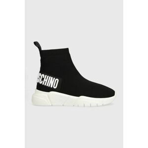 Sneakers boty Love Moschino Sneakerd Running 35 černá barva, JA15493G1G