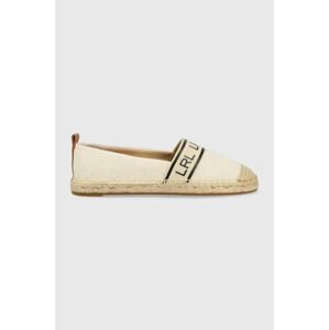 Espadrilky Lauren Ralph Lauren Caylee III béžová barva, 80289100000000000