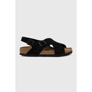 Semišové sandály Birkenstock Tulum SFB dámské, černá barva
