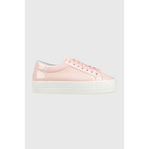 Sneakers boty Chiara Ferragni Tennis Low růžová barva, CF TENNIS LOW