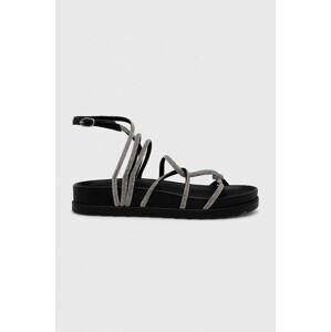 Sandály Chiara Ferragni CF3148_001 dámské, černá barva, CF CABLE SANDAL