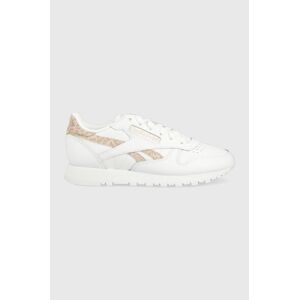 Kožené sneakers boty Reebok Classic CLASSIC LEATHER bílá barva