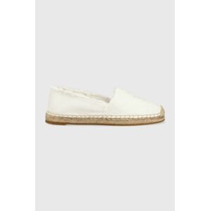 Espadrilky Tommy Hilfiger ECRU DENIM ESPADRILLE bílá barva, FW0FW07271