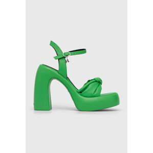 Sandály Karl Lagerfeld ASTRAGON HI zelená barva, KL33715