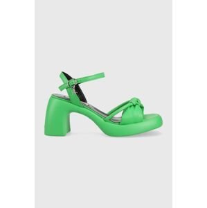 Sandály Karl Lagerfeld ASTRAGON zelená barva, KL33815